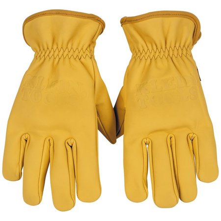 KLEIN TOOLS Cowhide Leather Gloves, Large 60604